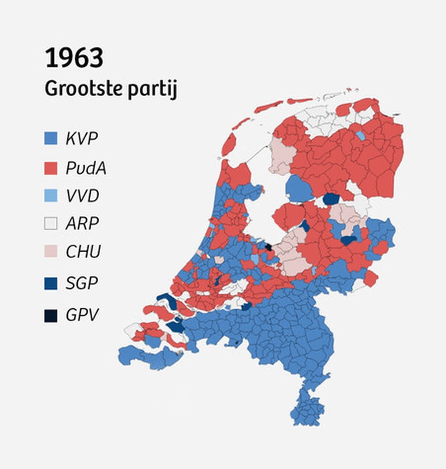 Verkiezingsuitslag 1963