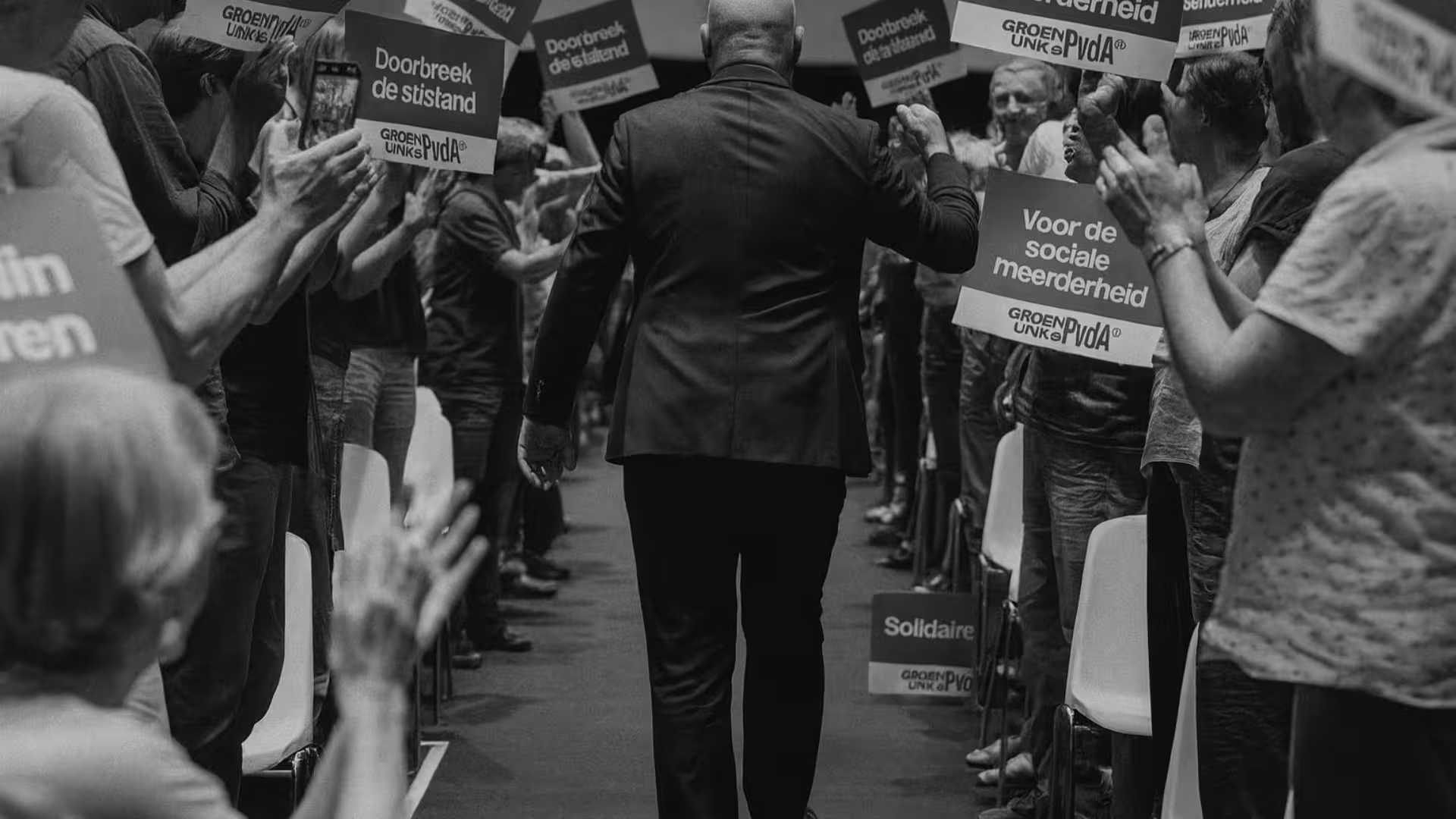 Een AI interpretatie van het GroenLinks-PvdA congres